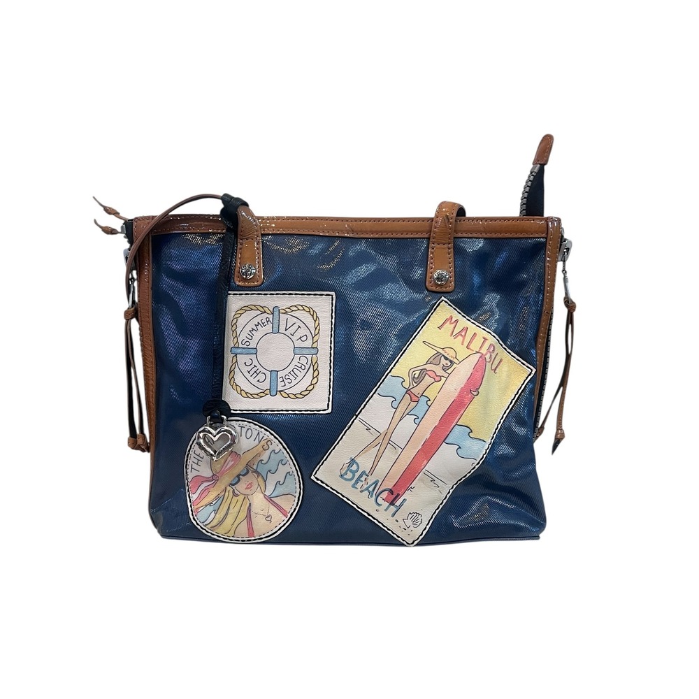 Brighton‎ Riviera Fashionista Purse Bag Hamptons Malibu Expandable Tote